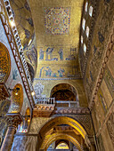 Interior detail of St. Mark's Basilica in Venice, Italy.