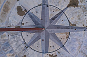 Aerial view of Multicaja-Zaragoza sundial, the largest sundial in the world, Zaragoza, Spain