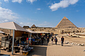 Souvenirs shops in Giza, Egypt.