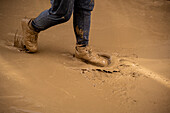 Effects of the DANA floods of October 29, 2024, Convent street, Paiporta, Comunidad de Valencia, Spain