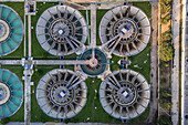 Aerial view of Casablanca water treatment plant in Zaragoza, Spain