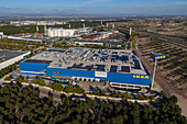 Aerial view of IKEA store in Puerto Venecia shopping center, Zaragoza, Spain