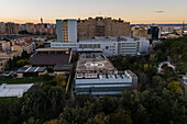 Helipad on the roof of a hospital