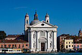 Kirche der Heiligen Maria vom Rosenkranz 'Gesuati' am Giudecca-Kanal in Venedig,Italien.