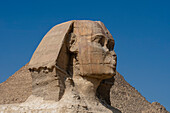 The Great Sphinx at the Great Pyramid complex, Giza, Egypt.