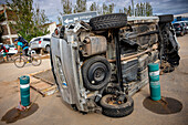 Effects of the DANA floods of October 29, 2024, in Benetusser street, Paiporta, Comunidad de Valencia, Spain