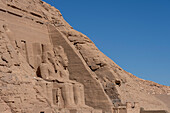 Colossal statues of King Ramses II, Abu Simbel, Egypt.