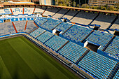 Aerial view of the La Romareda stadium, currently under renovation, Zaragoza, Spain