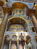 Interior detail of St. Mark's Basilica in Venice, Italy.