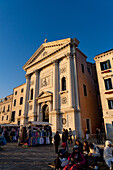 Die Kirche der Pietá oder der Heiligen Maria der Heimsuchung am Giudecca-Kanal in Venedig,Italien.