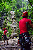 Canyoning and waterfall rappelling experience with Pure Trek in La Fortuna, Costa Rica