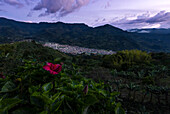 Die Stadt Jardin bei Sonnenuntergang,Kolumbien