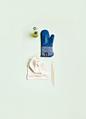 Useful helpers for baking bread - bread bags, chopsticks, oil, oven gloves