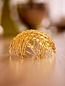 Caramel decoration in the shape of a dome