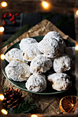 Quark stollen confectionery with marzipan