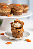 Gluten-free cheesecake and carrot muffins