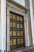 The Holy Door or Porta Santa of Saint Peter's Basilica in the Vatican City in Rome, Italy. Only opened by the Pope every 25 years during a Jubilee Year.