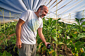 Regenerative agriculture fields in San Pol de Mar, Ferrer Sustainability Foundation, Barcelona, Spain, Europe. The Ferrer Sustainability Foundation is a non-profit organisation that aims to transform lives and work towards a more equitable and fair society through social cohesion and environmental preservation. We carry out our work through two major projects: Ferrer for Food and Green for Good, through which we seek to generate the greatest impact for the benefit of people and the planet.