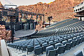 The amphitheater before a performance at the Tuacahn Center for the performing arts near St. George, Utah.