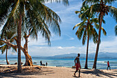 Fishermen in Cayes-à-L’eau, a fishermen islet located northeast of Caye Grand Gosie, Île-à-Vache, Sud Province, Haiti