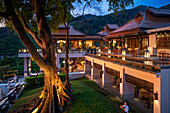 Restaurant of the luxury hotel Pimalai Resort, Kantiang Beach, Ko Lanta or Koh Lanta island, Krabi, Thailand, Asia