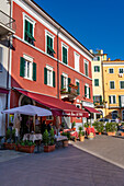 The Restaurante Roma on the Piazza Fabrizio de Andre, Carrara, Italy.