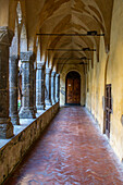 The 14th Century Cloisters of San Francesco in the historic center of Sorrento, Italy.