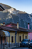 Marble quarries behind the small town of Codena, near Carrara, Italy.