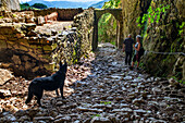 San Adrián tunnel or Lizarrate pass San Adriango tunela Sandratiko tunela on the Aizkorri mountain range at the Basque Country, Goierri, Basque Highlands Basque Country, Euskadi Spain.