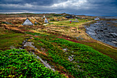 Norstead Viking Village at L'Anse Aux Meadows, Newfoundland & Labrador, Canada.