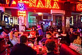 Nara pub cafe in Rainbow street fashion Jabal district in the First Circle, Amman Jordan. Rainbow Street, Jabal Amman, Amman, Jordan, Middle East