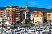 Old town and fishing port of Bermeo in the province of Biscay Basque Country Northern Spain.