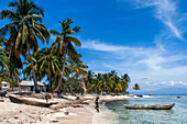 Fishermen in Cayes-à-L’eau, a fishermen islet located northeast of Caye Grand Gosie, Île-à-Vache, Sud Province, Haiti