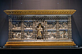 Der Silberaltar im Schatzkammerraum des Dommuseums in Florenz, Italien. Ca. 1367-1483 n. Chr.