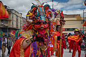 Murgas, individual costumes and majestic floats come together to provide an unforgettable spectacle at the Grand Parade of the Black and White Carnival, held on January 6 in Pasto, Nariño, Colombia.