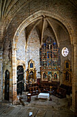 Ziortza-Bolibar, Inside Zenarruza monastery on the Camino del Norte, Spanish pilgrimage route to Santiago de Compostela, a UNESCO World Heritage Site, Basque country Euskadi, Spain