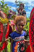 Ceremony for the arrival of the health Minister of Papua New Guinea in Hoskins Airport, New Britain