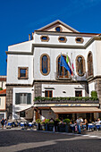 A restaurant on the Piazza Sant'Antonino in the historic center of Sorrento, Italy.