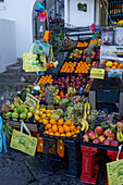 Fresh fruit for sale on the street in Marina Grande on the island of Capri, Italy.