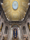 The Chapel of the Blessed Sacrament in the Basilica of St. Paul Outside the Walls, Rome, Italy.