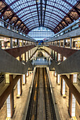 Inside Central train station in Antwerp Belgium