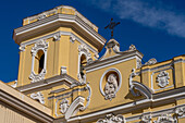 Facade of the Sanctuary of the Madonna del Carmine in Sorrento, Italy.