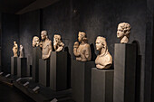 Parts of various statues in the Sculpture Gallery in the Duomo Museum in Florence, Italy.