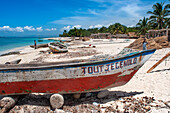 Fishermen in Cayes-à-L’eau, a fishermen islet located northeast of Caye Grand Gosie, Île-à-Vache, Sud Province, Haiti