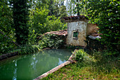 Desfiladero del rio Purón, Puron River Canyon in the Valderejo Natural Park. Alava. Basque Country. Spain