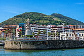 Statue of the Carmen's Virgin, Santurce Santurtzi, Bizkaia, Bilbao province, Basque Country, Euskadi, Spain.