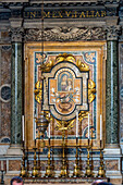 Altar of Our Lady of Succor in St. Peter's Basilica, Vatican City, Rome, Italy. Painted in the 12th Century A.D.