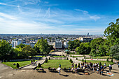 Paris skyline from viewpoint, France