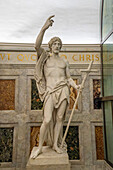 Statue of St. John the Baptist in the Basilica of St. Paul Outside the Walls, Rome, Italy.