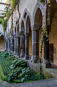 The 14th Century Cloisters of San Francesco in the historic center of Sorrento, Italy.